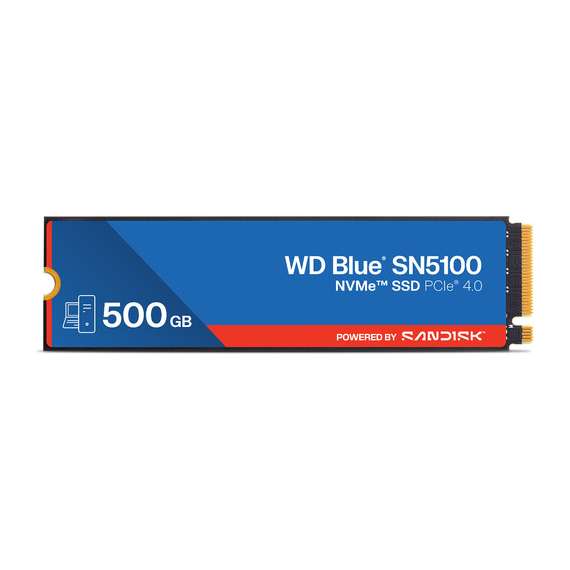 Western Digital SN5100  500GB Blue M.2 NVMe PCIe 4.0 Internal SSD