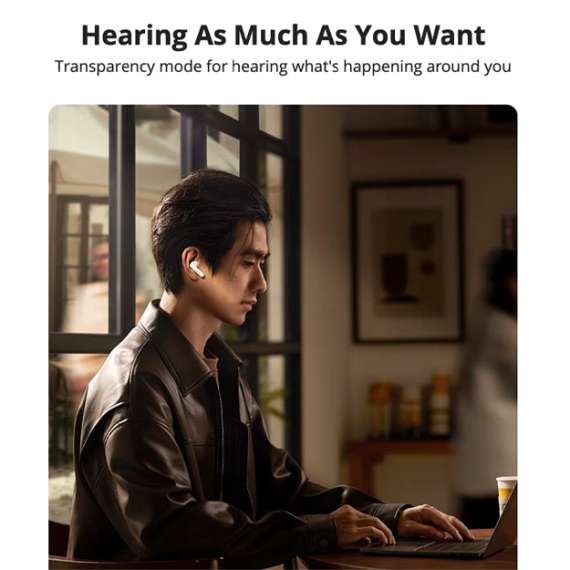 UGREEN HiTune T3 Pro Active Noise-Cancelling Wireless Earbuds, 4 image