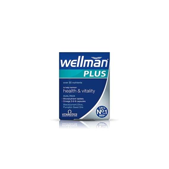 Vitabiotics Wellman Plus Omega 56Capsules Supplement