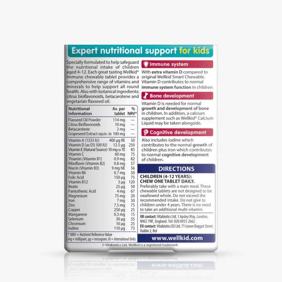 Vitabiotics Wellkid 30Chewable Tablets Supplement, 2 image