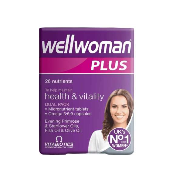 Vitabiotics Wellwoman Plus Omega 56Capsules Supplement