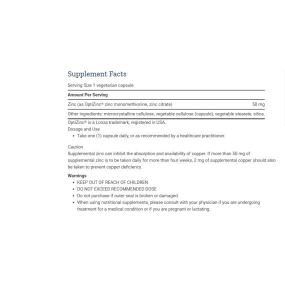 Life Extension Zinc 50mg 90 Capsules, 2 image