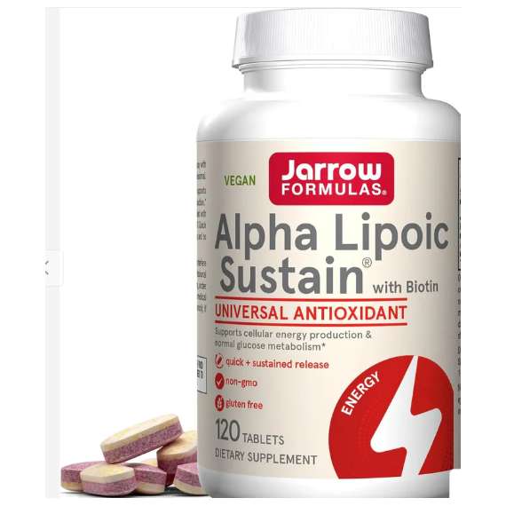 Jarrow Alpha  300mg Lipoic Sustain 120 Tablets Supplements