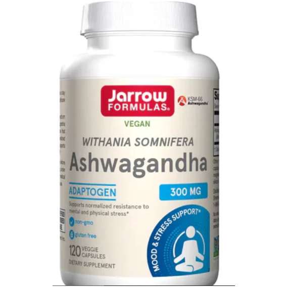 Jarrow Alpha Ashwagandha 300mg 120 Capsule  Supplement
