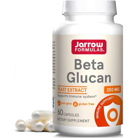 Jarrow Beta Glucan 250mg 60 Capsules Supplement