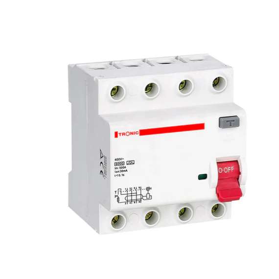 Tronic MC CHRC-100-04-300 Four Pole 100Amps 300Mega Amps RCCB