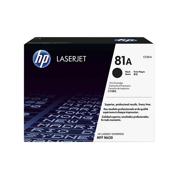 HP CF281A 81A Black LaserJet Toner Cartridge