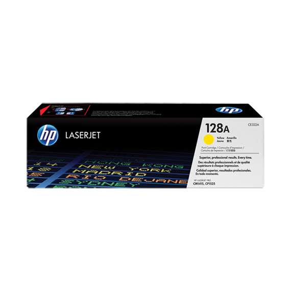 HP CE322A 128A Yellow LaserJet Toner Cartridge