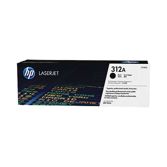 HP CF380A 312A Black LaserJet Toner Cartridge