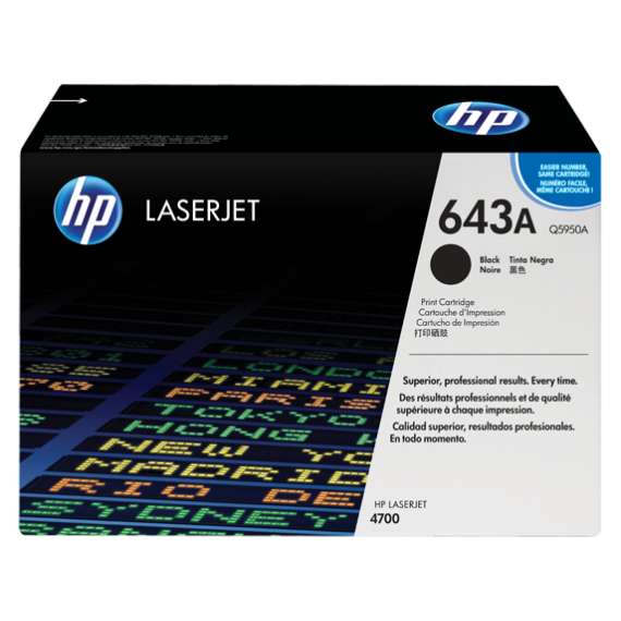 HP Q5950A 643A Black Toner Cartridge