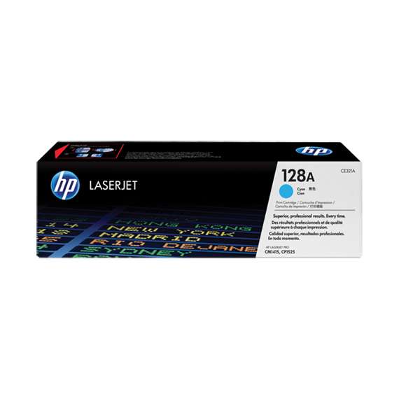 HP CE321A 128A Cyan LaserJet Toner Cartridge
