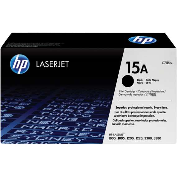 HP C7115A 15A Black LaserJet Toner Cartridge
