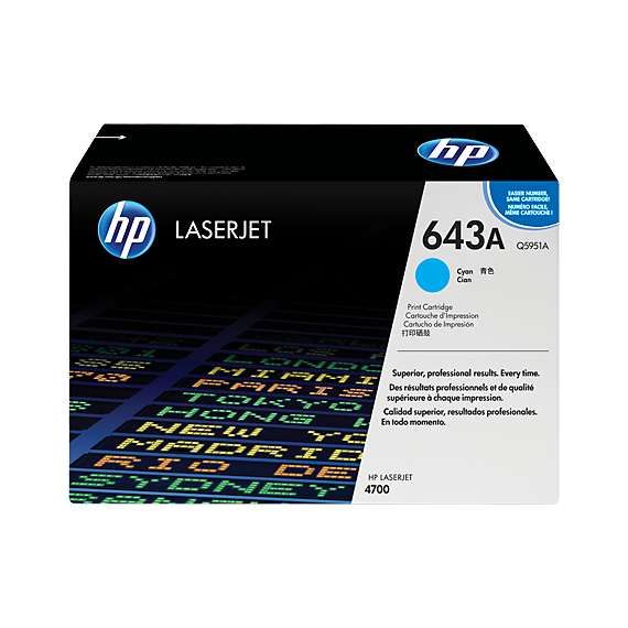 HP Q5951A 643A Cyan Toner Cartridge