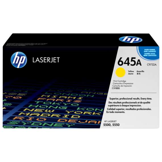 HP C9732A 645A Yellow LaserJet Toner Cartridge