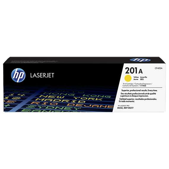 HP CF402A 201A Yellow LaserJet Toner Cartridge