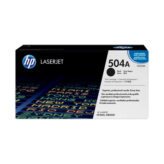 HP CE250A 504A Black LaserJet Toner Cartridge