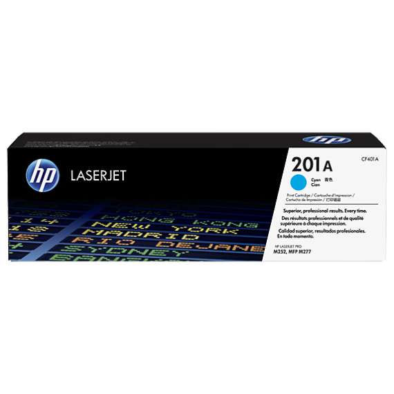 HP CF401A 201A Cyan LaserJet Toner Cartridge