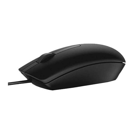Dell MS116 Black Optical Wired Mouse