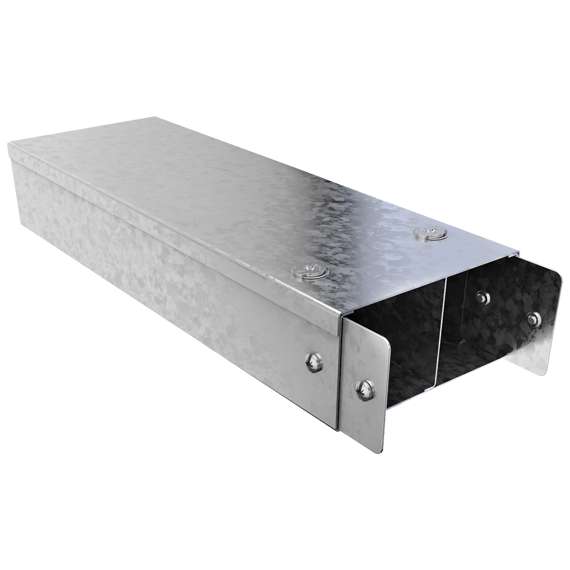 150mm x 50mm x 2.44m Double Compartment Metal Trunking