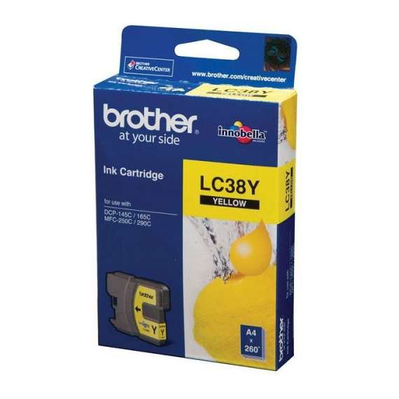 Brother LC38Y Yellow Ink Cartridge
