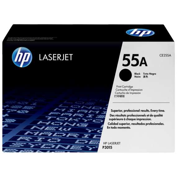 HP CE255A 55A Black Original LaserJet Toner Cartridge