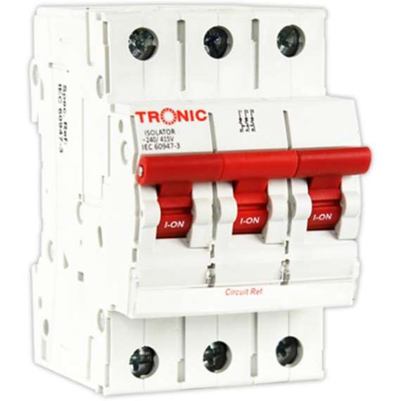 Tronic 100Amp 3 Pole Isolator