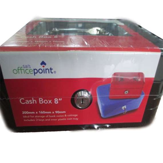 Office Point 8 inch Cash Box