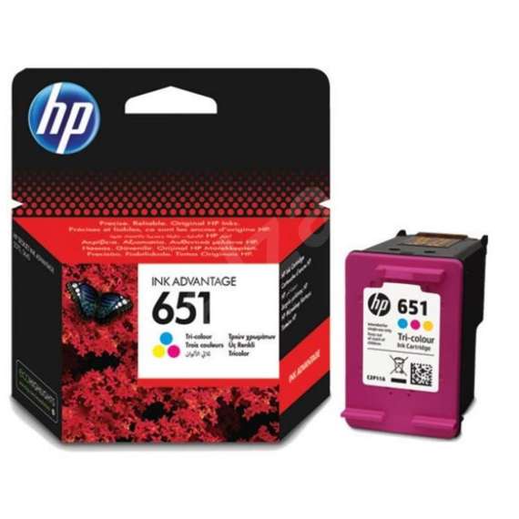 HP 651 Tricolor Original Ink Advantage Cartridge