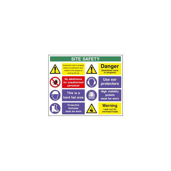 A3 Construction Site Safety Signage