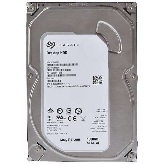 Seagate Barracuda 1TB Desktop SATA Internal Hard Drive