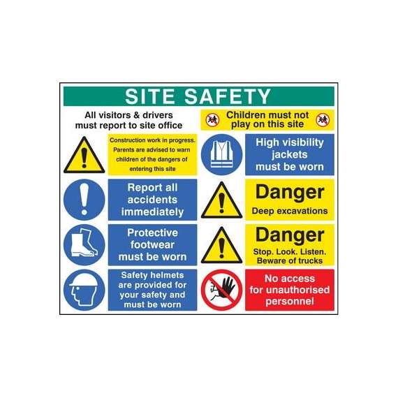 A2 Construction Site Safety Signage