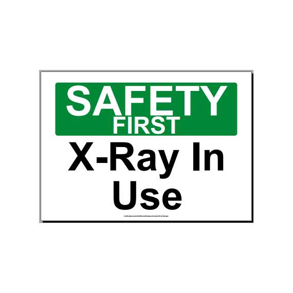 X-rays in use sign