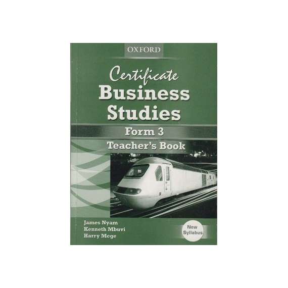 Oxford Certificate Business Studies Form 3 Teacher's Copy