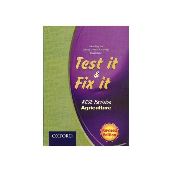 Oxford Test It and Fix It Agriculture