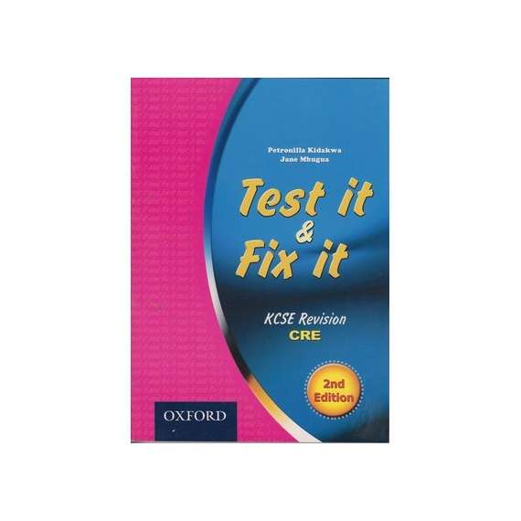 Oxford Test It and Fix It CRE