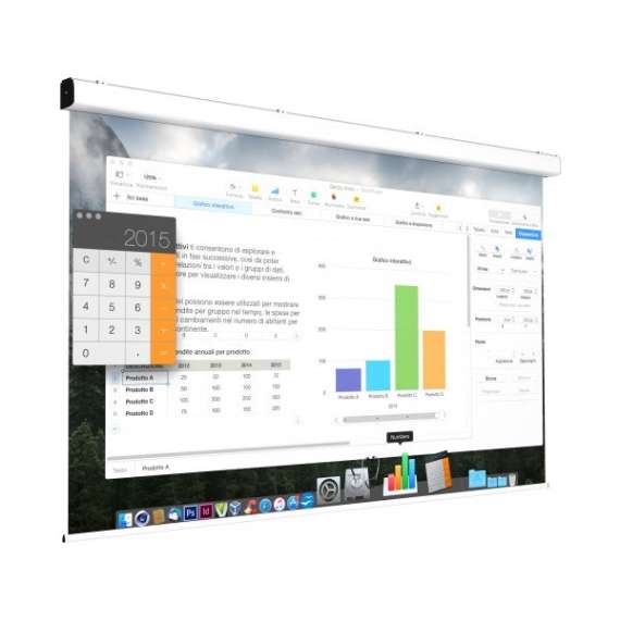 Generic 300cm x 300cm  Electric Motorized Projector Screen