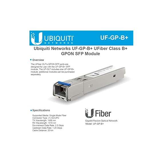 Ubiquiti Ufiber UF-GP-B+ GPON OLT SFP Transceiver, 2 image
