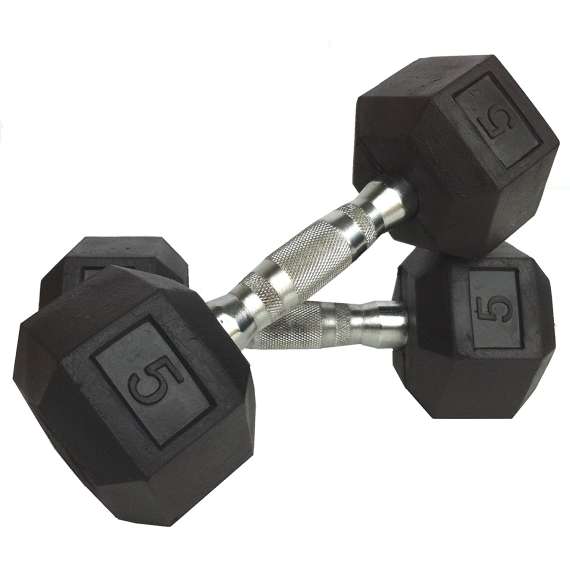 York Hex 2 x 5 KG Dumbbell