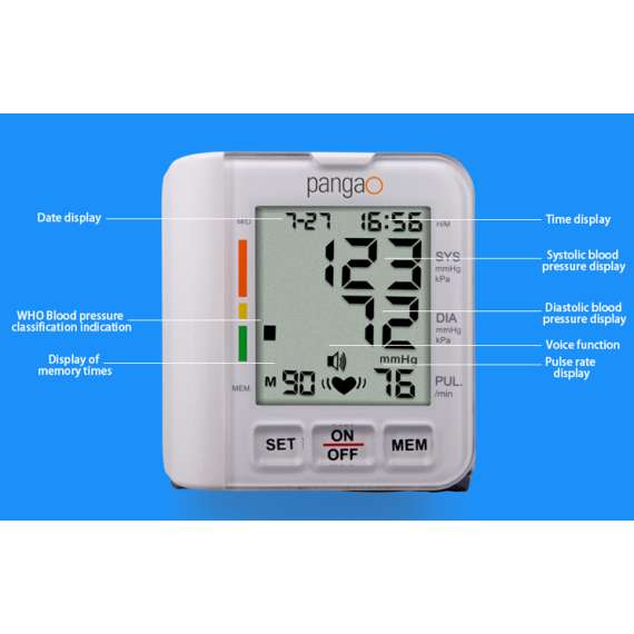 PangaO Digital Wrist Blood Pressure Machine, 3 image