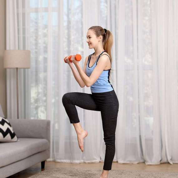 YDYBB 2 Kg Pink Rubber Dumbbell, 3 image