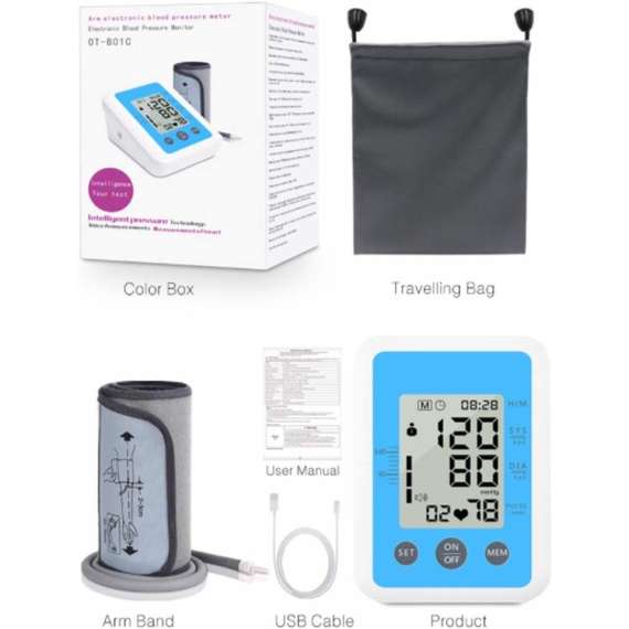 Generic OT-B01C Digital Upper Arm Blood Pressure Monitor, 2 image
