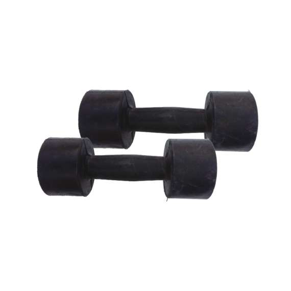 YDYBB 3 Kg Black Rubber Dumbbell