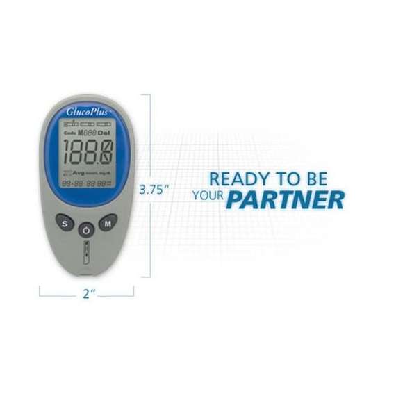 Glucoplus Blood Glucometer Machine Only, 3 image