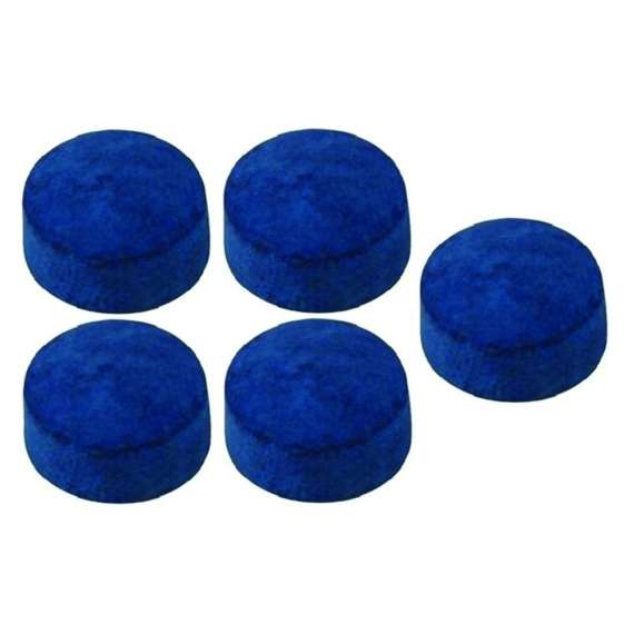 Set(5) Blue Stick-on Pool Cue Tips, 2 image