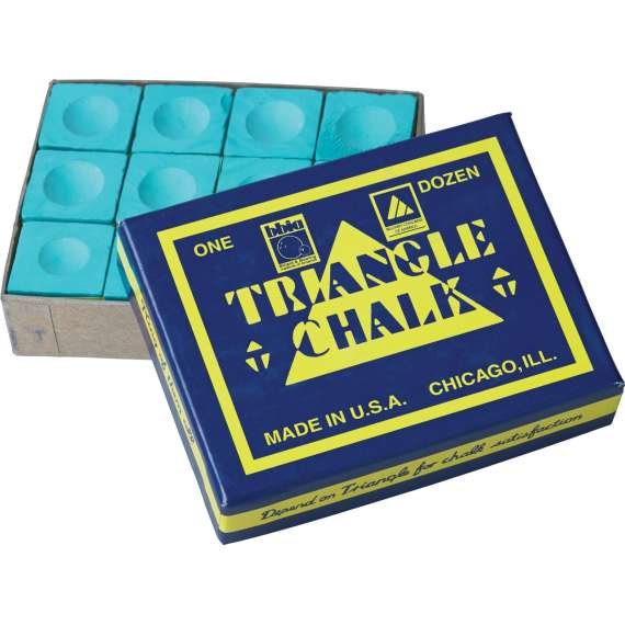 Triangle Blue/Green 12 Pack Pool Chalk Triangle, 2 image