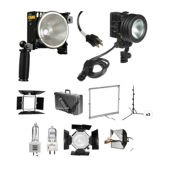 Lowel Omni-light, Pro-light, Rifa eX Three-Light Kit