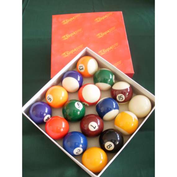 Supapro Striped Pool Balls Set