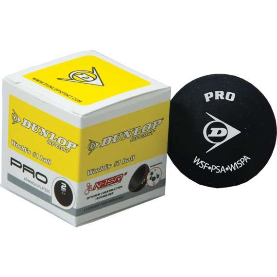 Dunlop Double Yellow Dot Squash Ball, 2 image