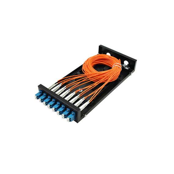 Fiber Tray 8 Port  with LC Duplex Adapters