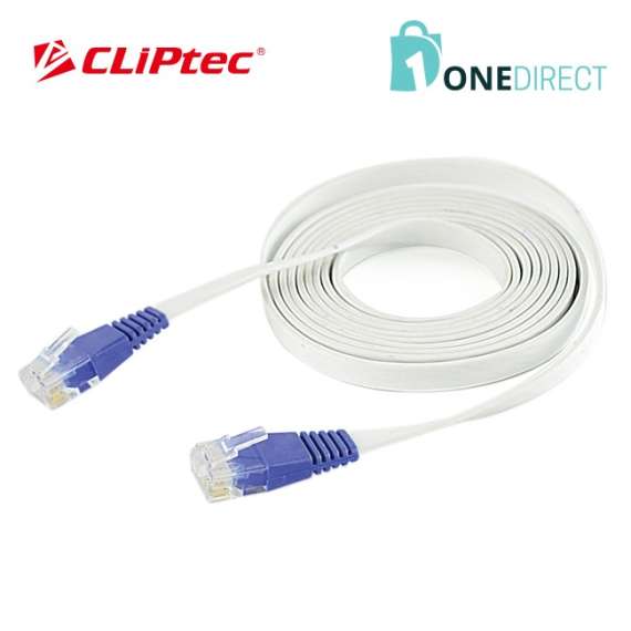 CLiPtec Slim Flat  1.8m CAT5e Patch Cable